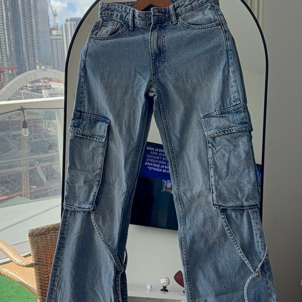 Zara Women's Blue Denim Overalls - Picture 3 of 10